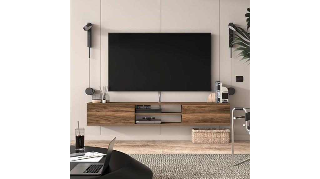 floating tv stand for large televisions
