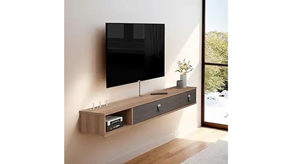 floating wall tv cabinet