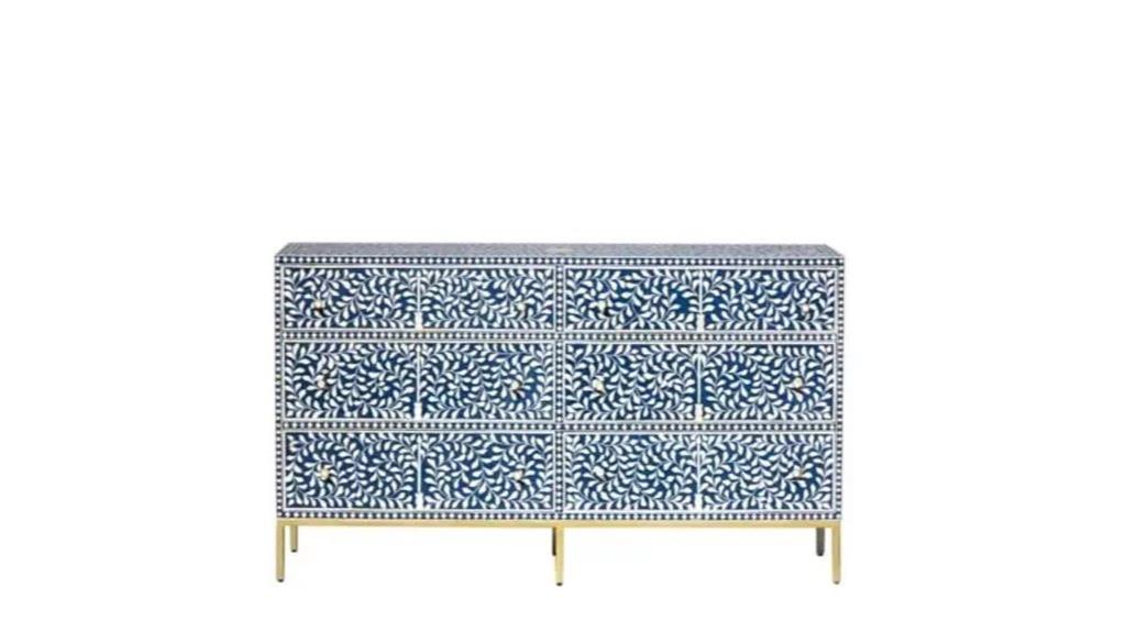 floral bone inlay dresser