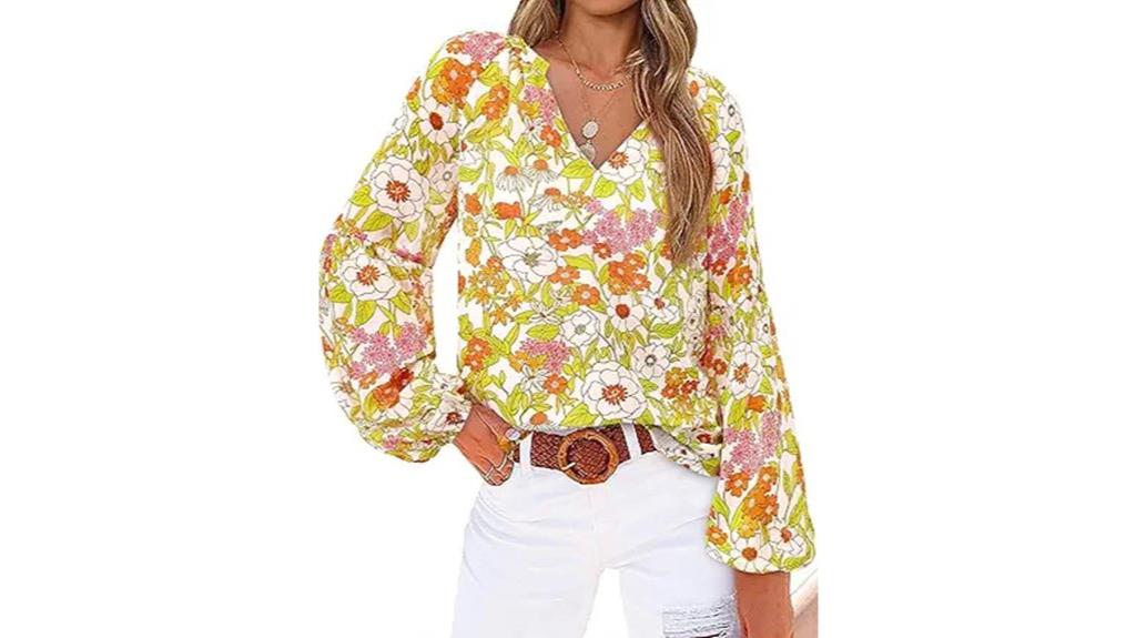 floral lightweight boho blouse