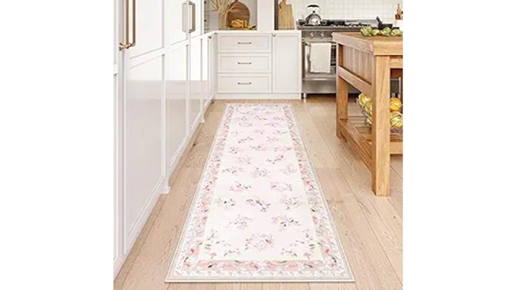 floral pink nursery runner