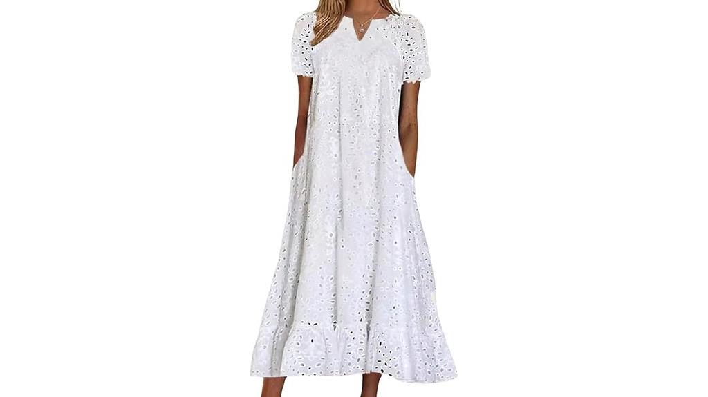 floral ruffle hem dress