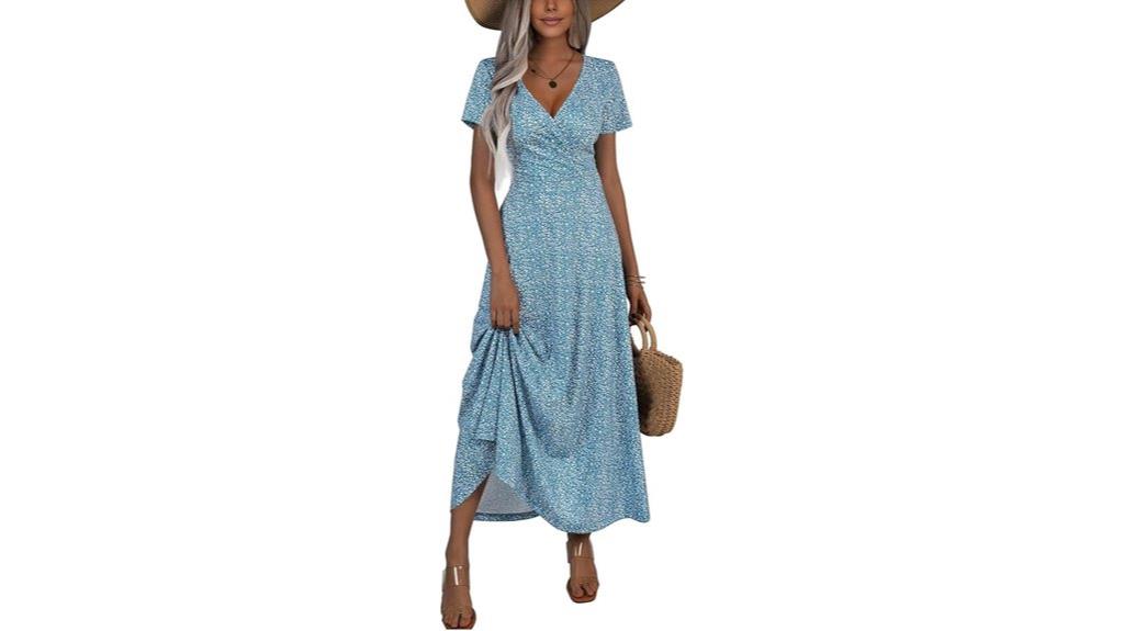 floral v neck summer dress