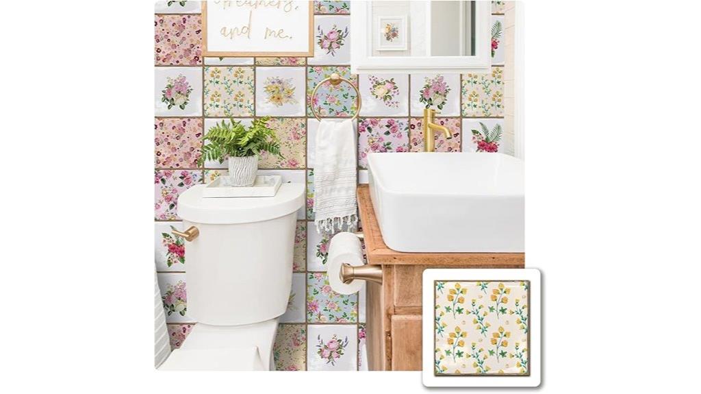 floral wall sticker set