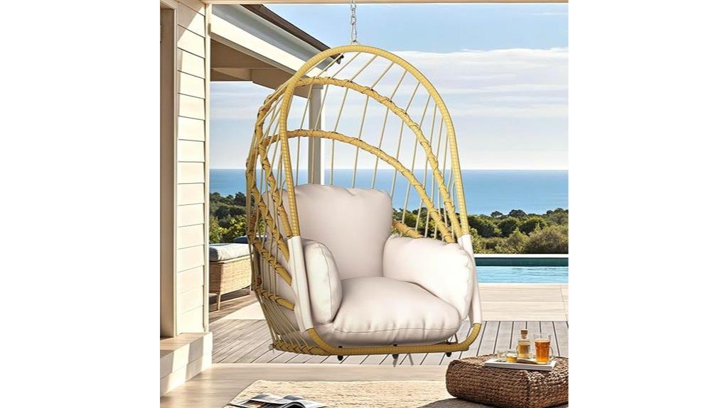 foldable egg chair cushion