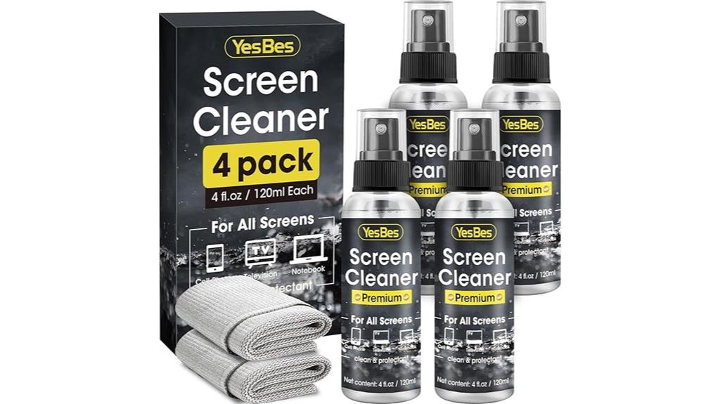 four pack screen cleaner