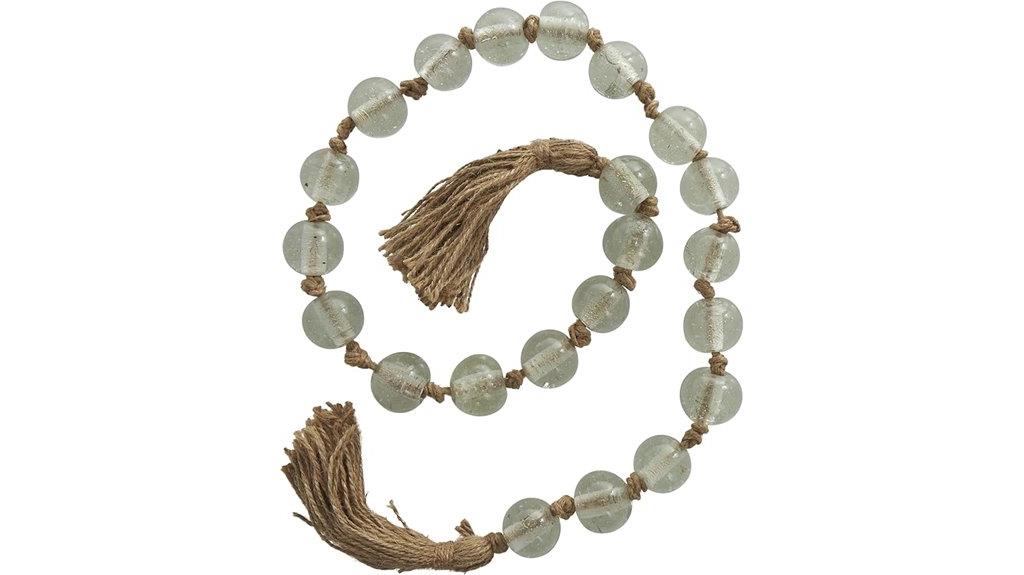 glass beaded garland tassels