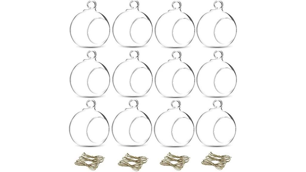 glass globe ornament set