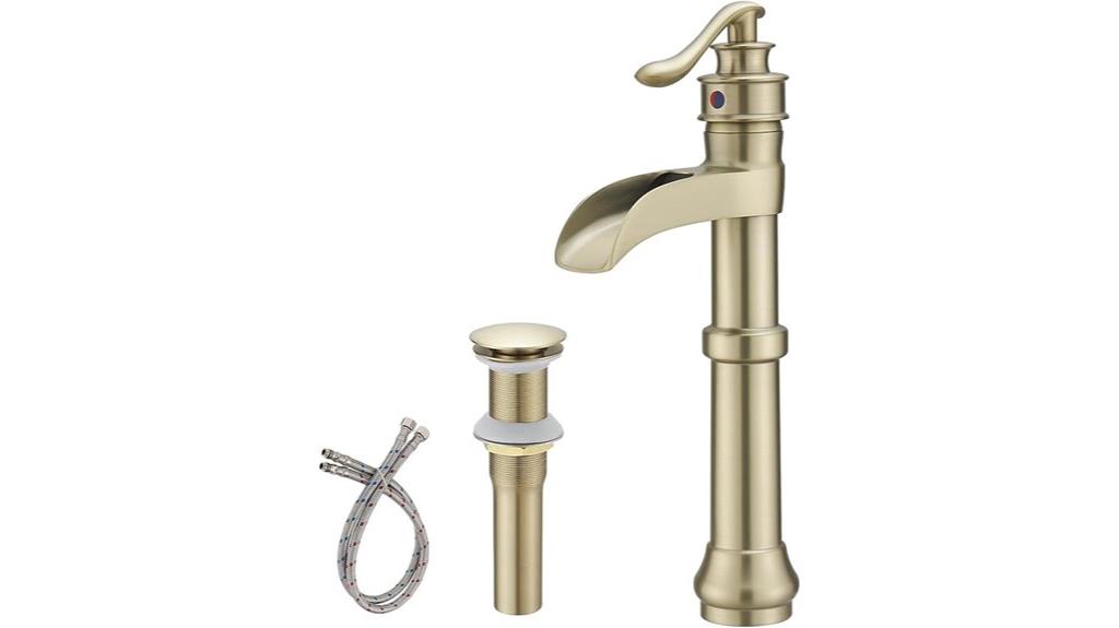 gold bathroom faucet set