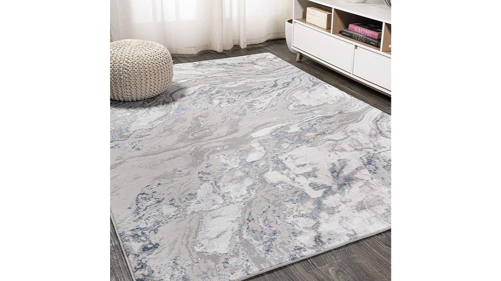 gray blue swirl rug