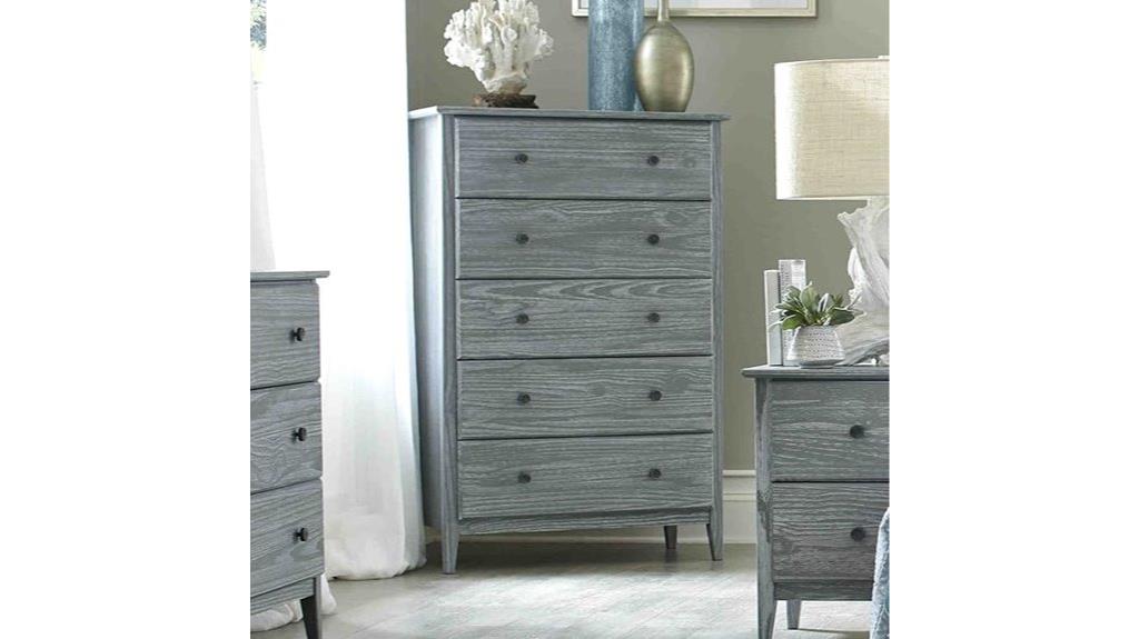 greenport 5 drawer wooden chest