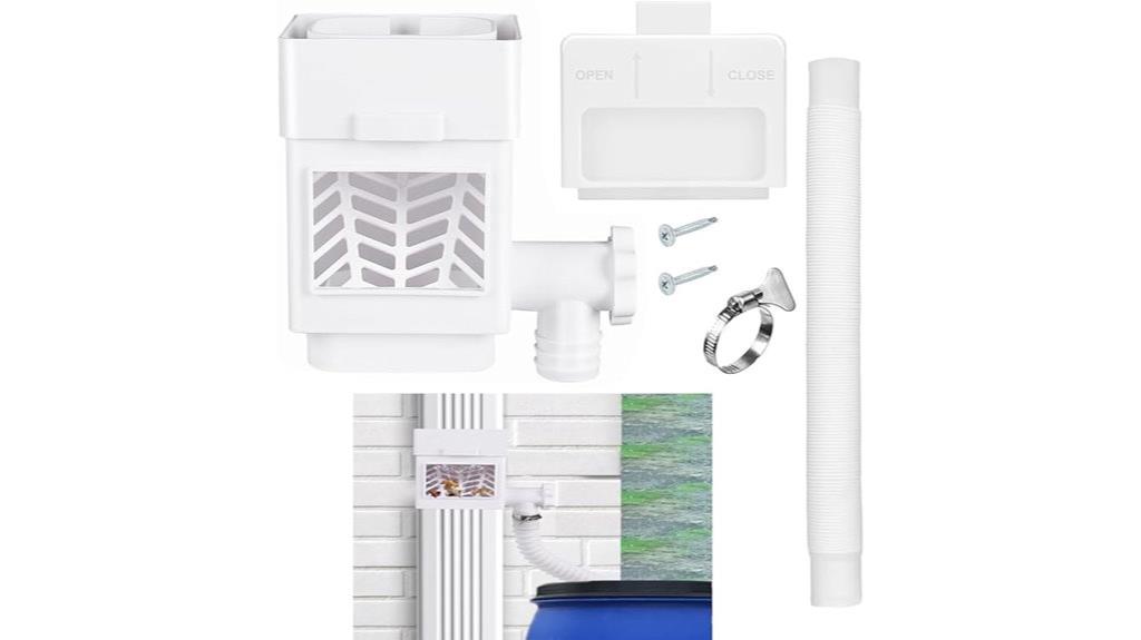 gutter downspout rain diverter