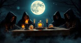 halloween moonlit tarot night