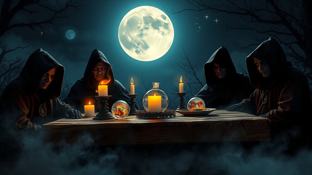 halloween moonlit tarot night