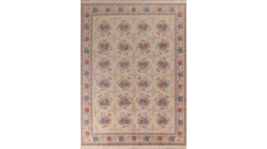 hand knotted aubusson rug