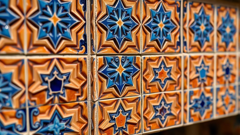 handcrafted glazed ceramic tiles