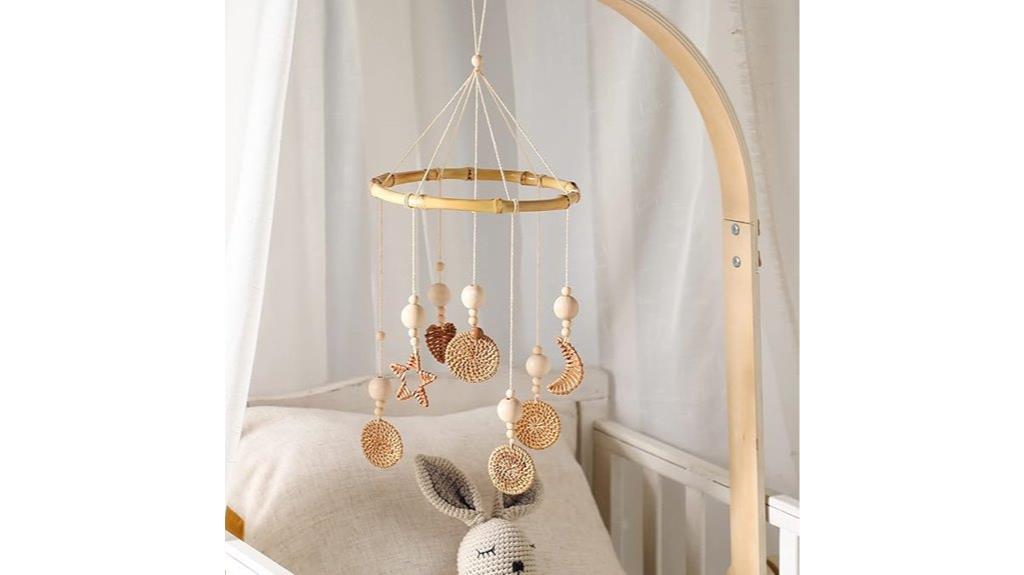 handmade boho nursery mobile