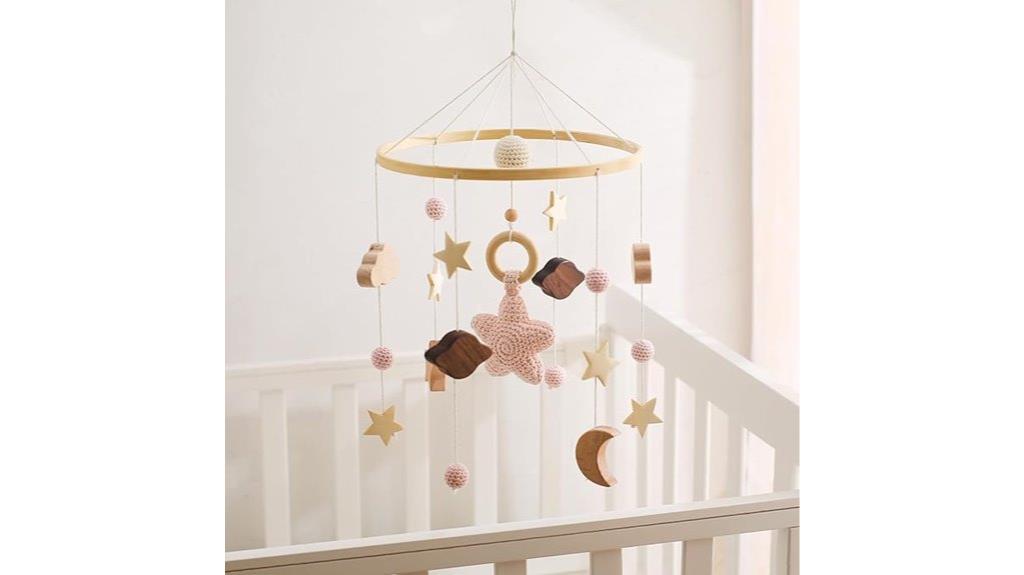 handmade boho nursery mobile