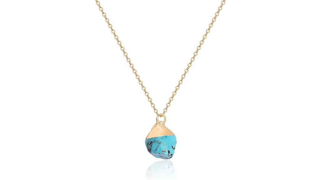handmade gold crystal necklace
