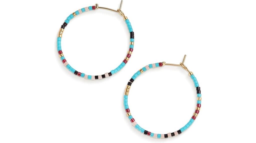 handmade gold hoop earrings
