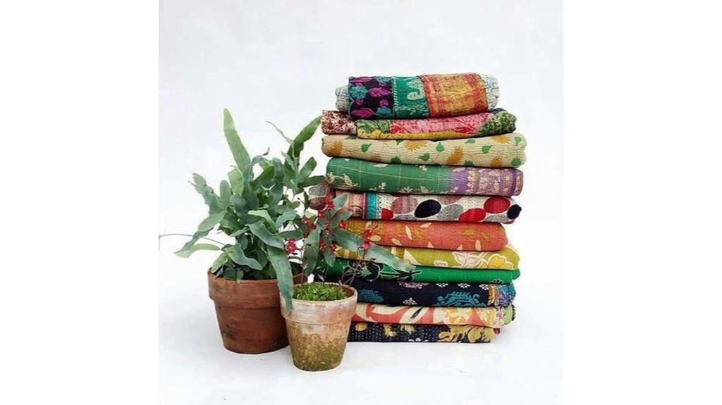handmade reversible bohemian quilt