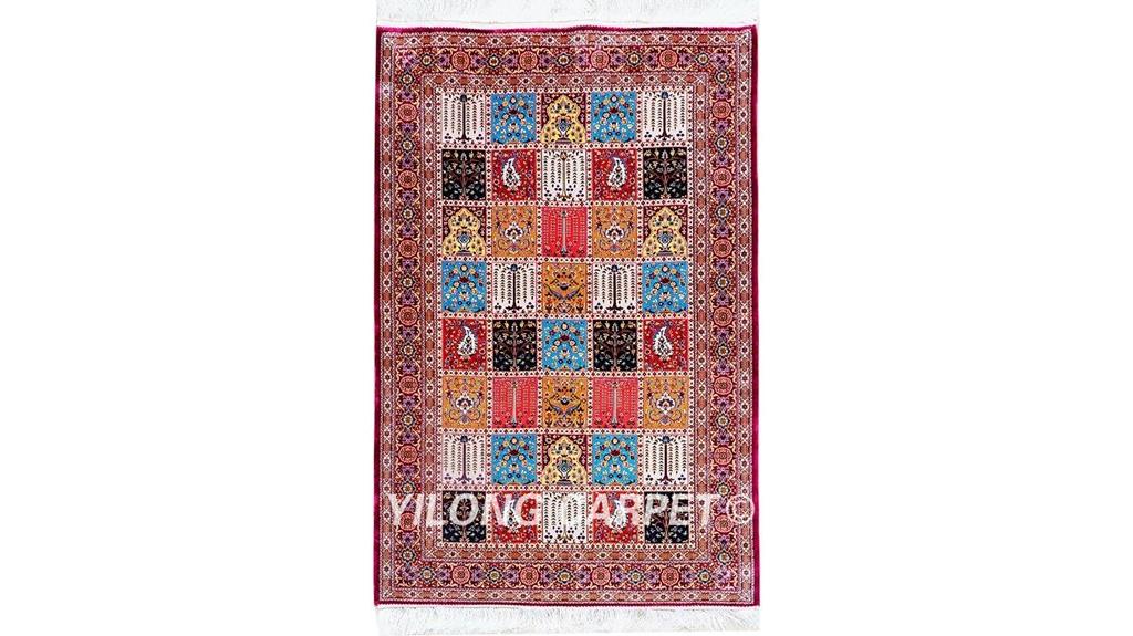 handmade silk rug