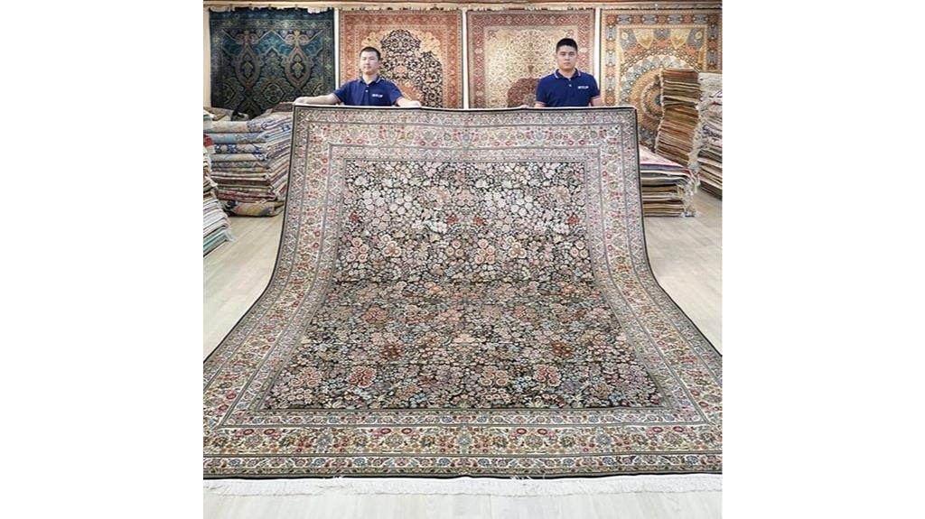 handmade silk rug