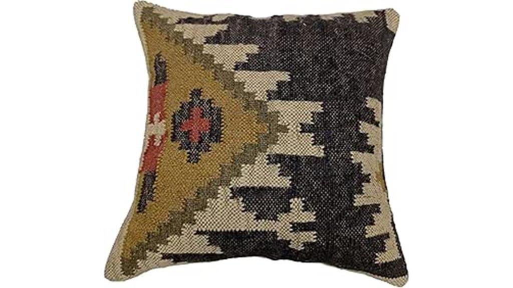 handwoven boho pillow cover