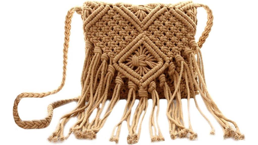 handwoven cotton straw bag