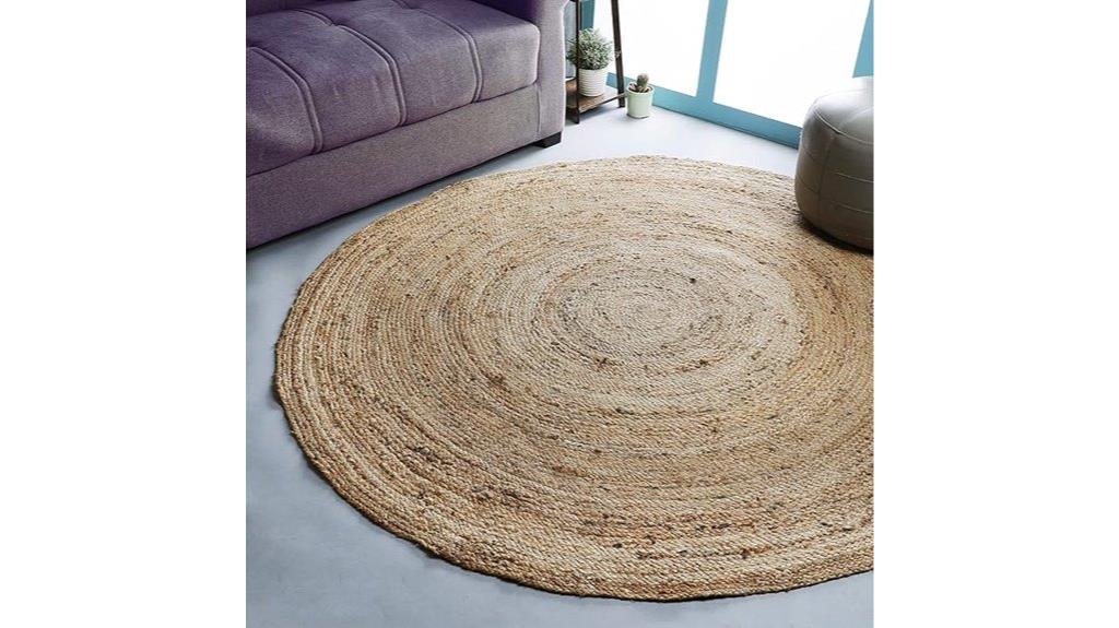 handwoven jute rug