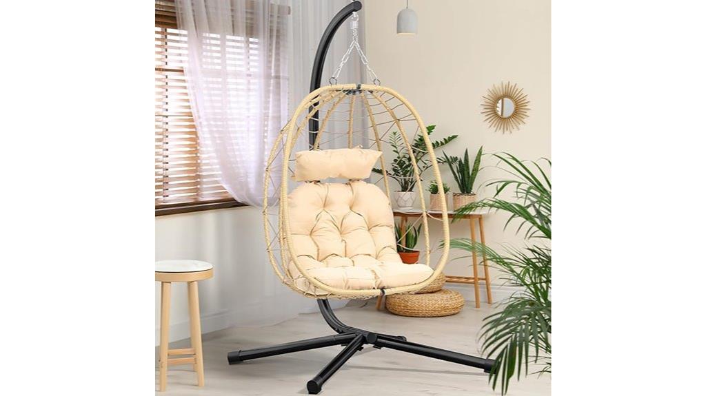 hanging egg chair stand