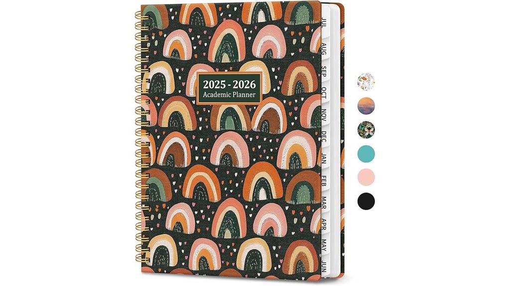 hardcover calendar agenda tabs