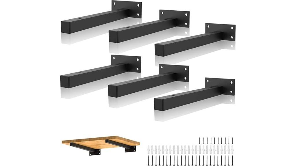 heavy duty black brackets