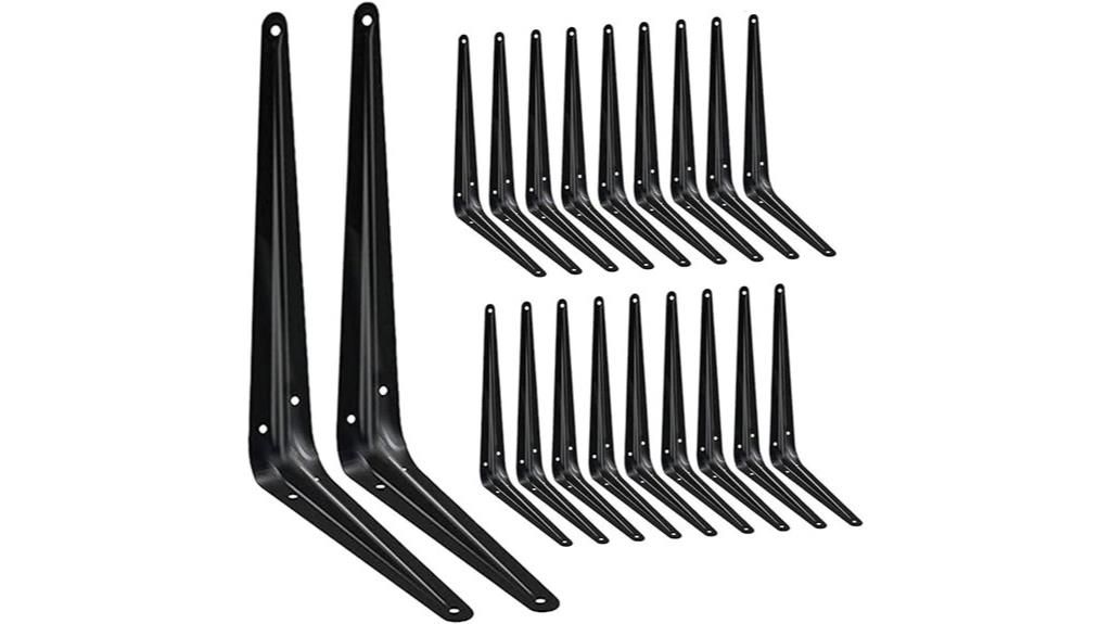 heavy duty black iron brackets