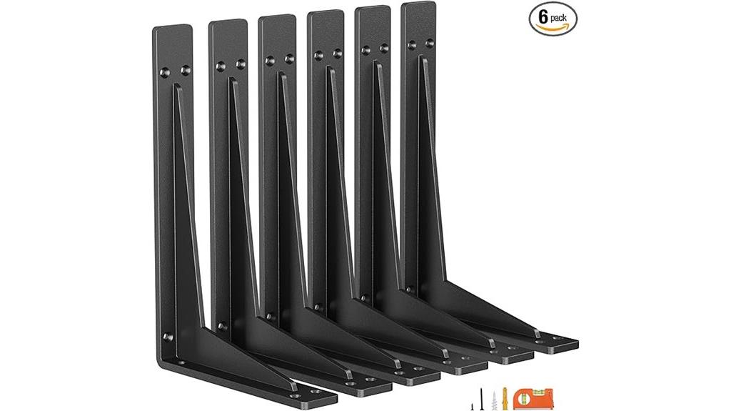 heavy duty wall shelf brackets
