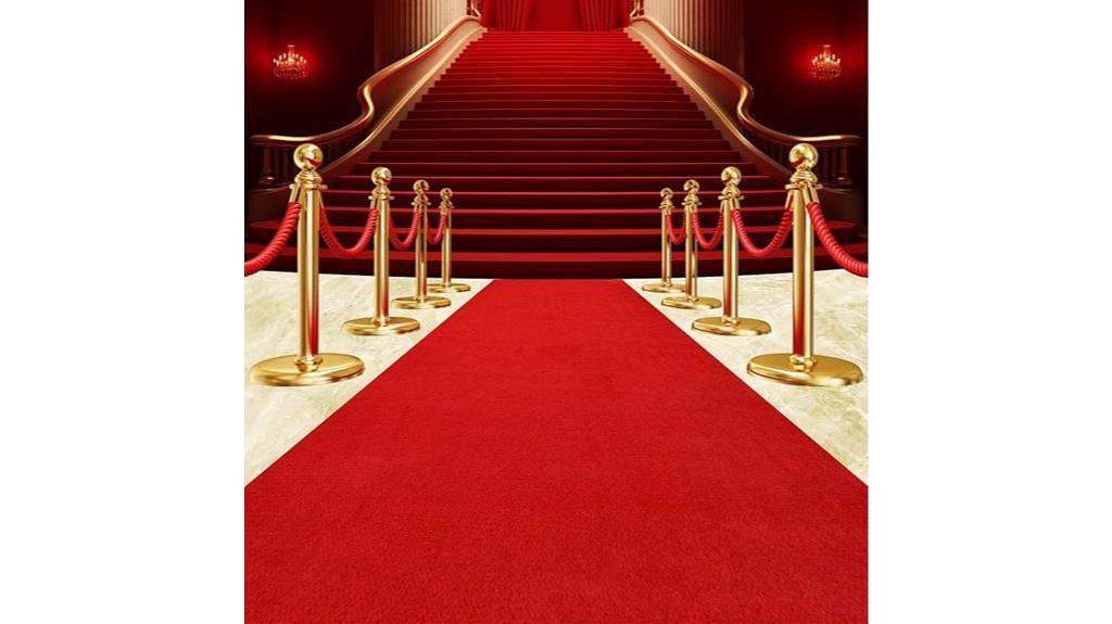 heavy waterproof red carpet