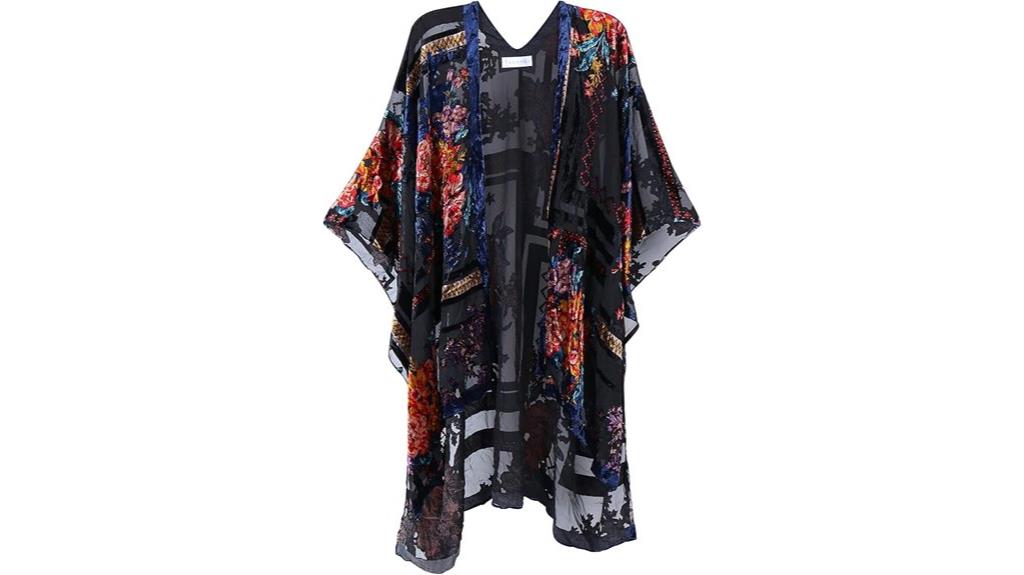 hello women s velvet kimono