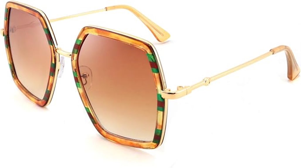 hexagon shape women s sunglasses