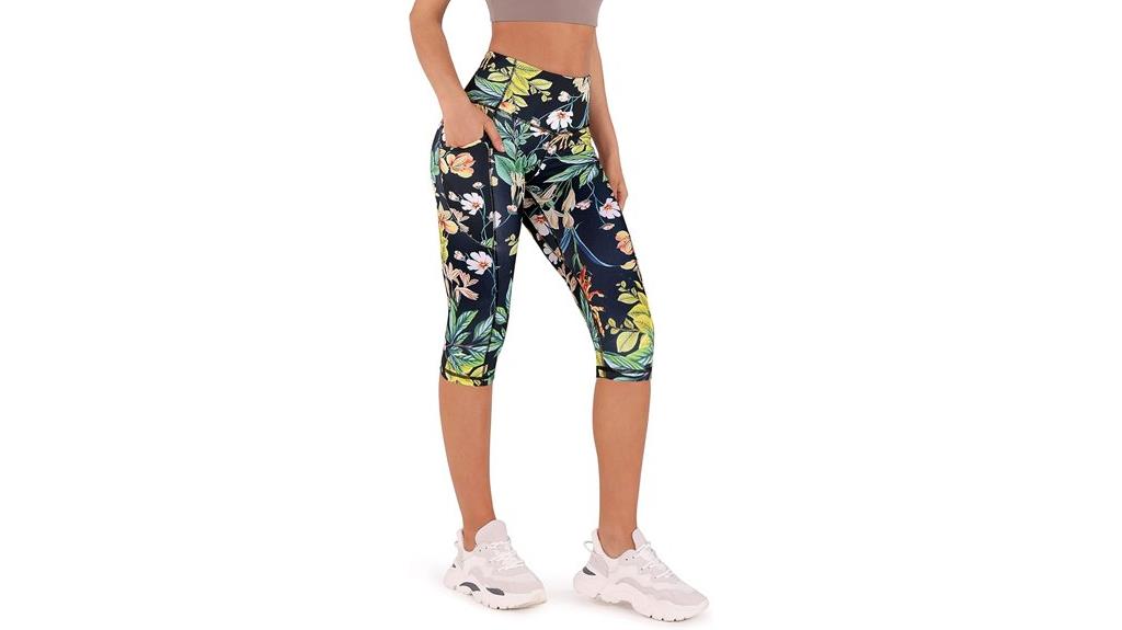 high waist yoga capris