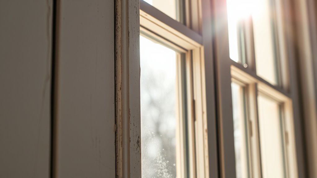 identify sash window leaks