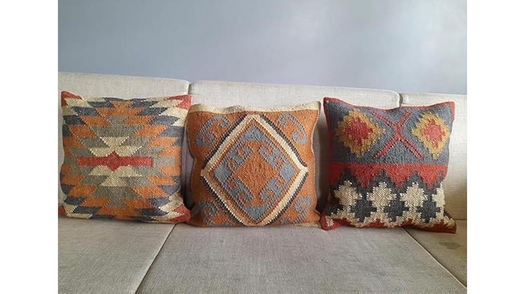 indian jute cushion set