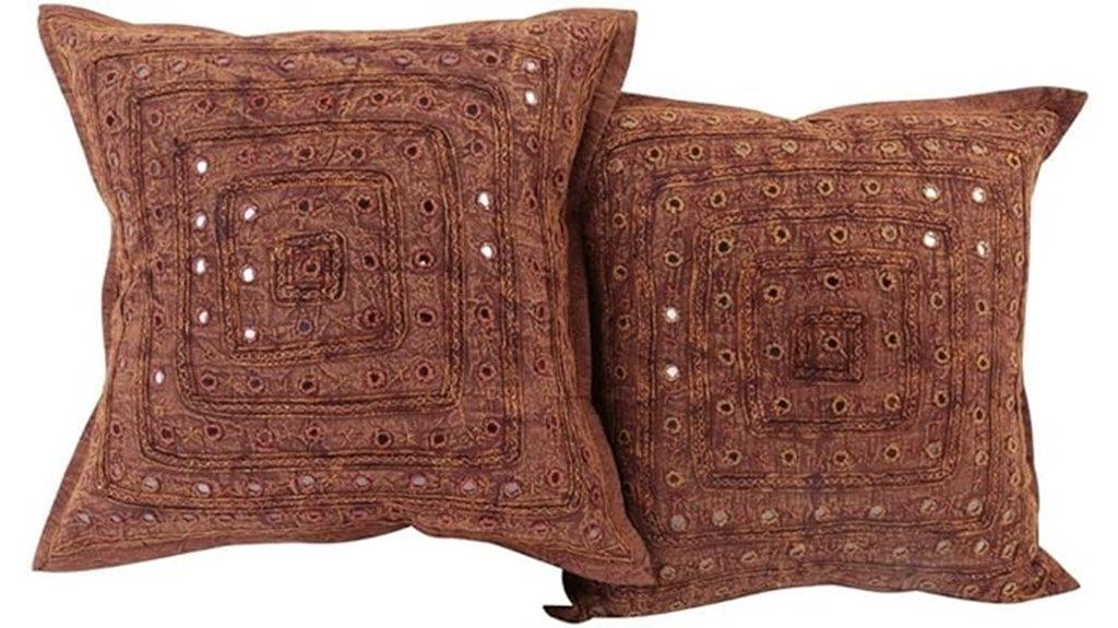 indian sari pillow set