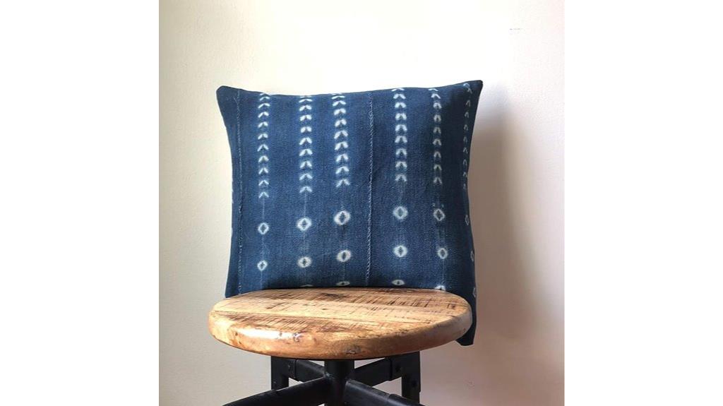 indigo mudcloth pillow cover