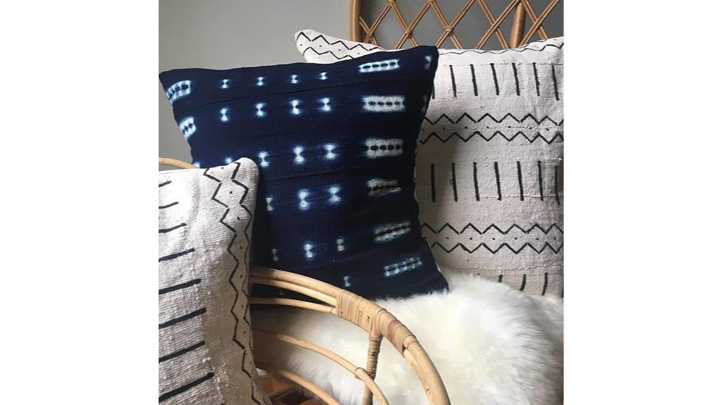 indigo or white mudcloth