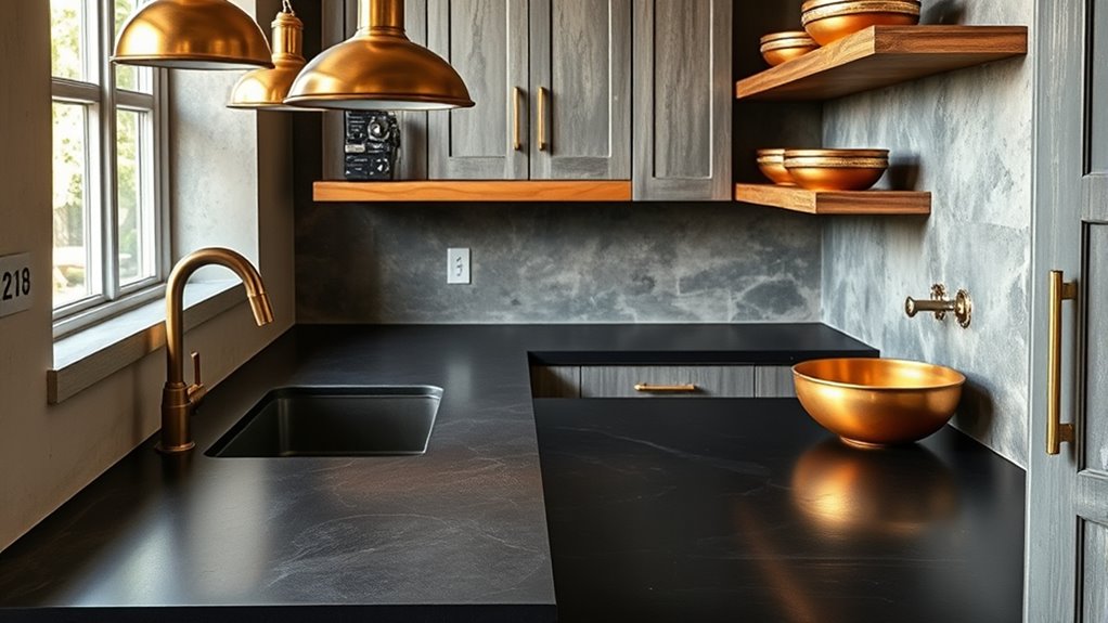 industrial metal accents