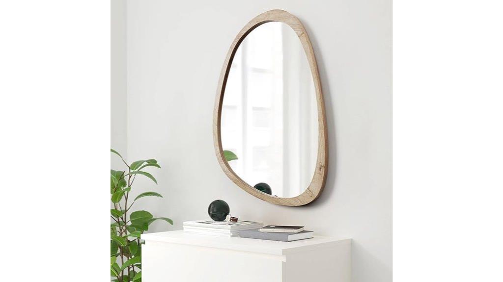 irregular wall mirror