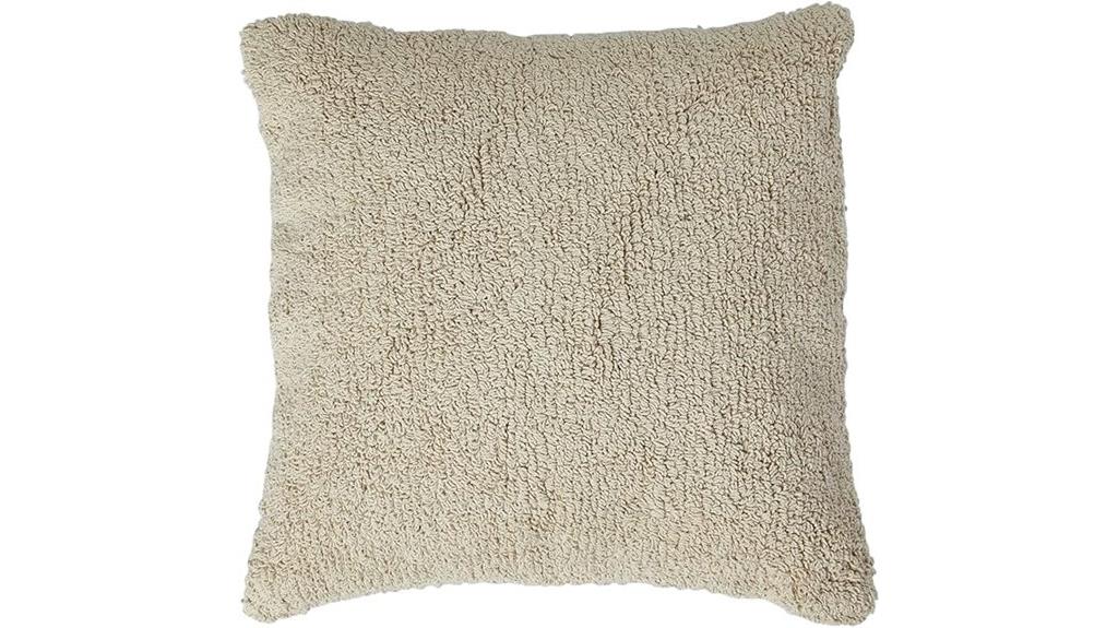 ivory cotton tufted pillow