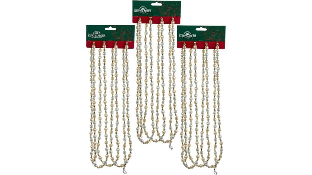 ivory gold beaded garland