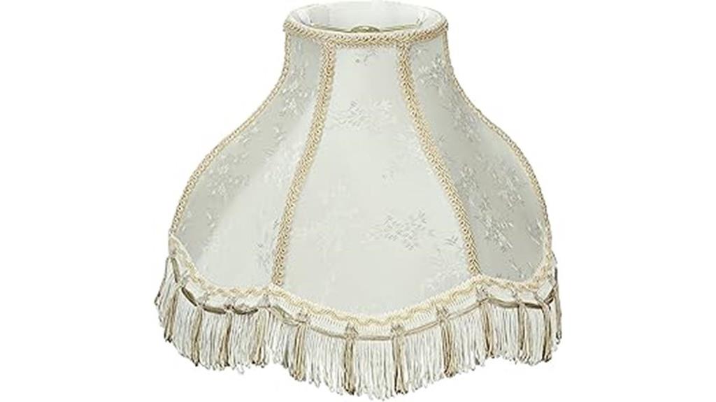 ivory scalloped bell shade