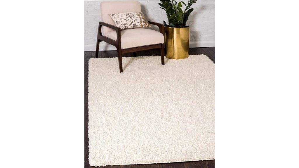ivory shag area rug